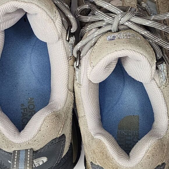 The North Face Women's Hiking Shoes X2 Size 8.5 Gray Blue Suede Lace Up Air Flow - Picture 6 of 8